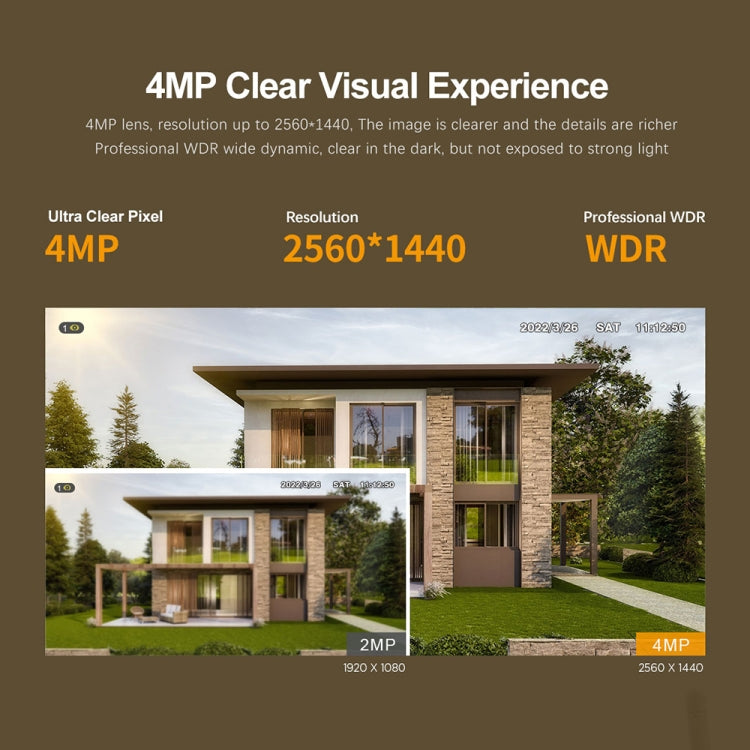 SriHome SH034C 4.0MP AI Humanoid Tracking WiFi Outdoor Surveillance Camera SriHome SH034C 4.0MP AI Humanoid Tracking WiFi Outdoor Surveillance Camera